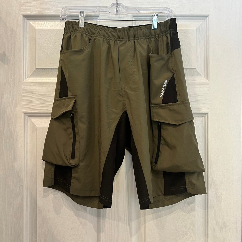 Vayager Cargo Shorts Synthetic Olive Green Tactical Gorpcore Utility Mens Size M